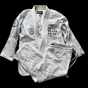 Moya Brand Gi Jiu Jitsu BJJ Size A2 White MMA Martial Arts Dia De Los Muertos